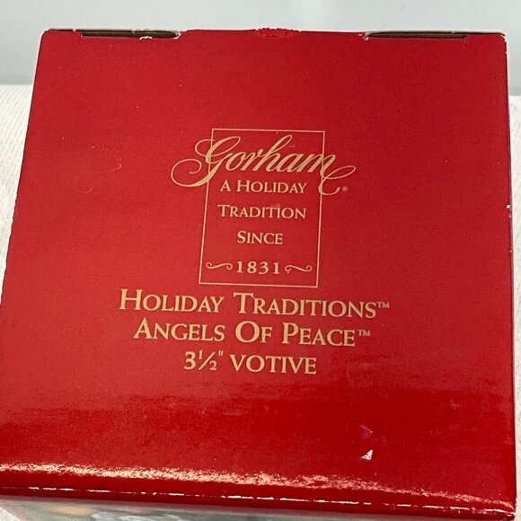 Gorham Angels Of Peace Crystal Votive Candle‎ Holder - Picture 2 of 7
